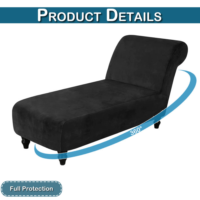 House of Hampton® Box Cushion Chaise Lounge Slipcover Wayfair